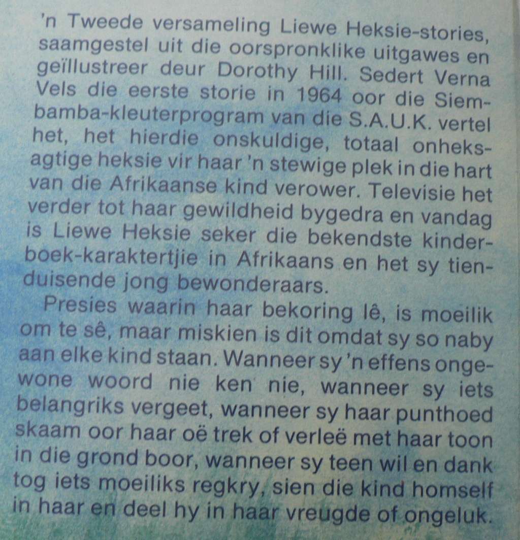 Lekker Liewe Heksie Stories deur Verna Vels(pragtig geillustreer)
