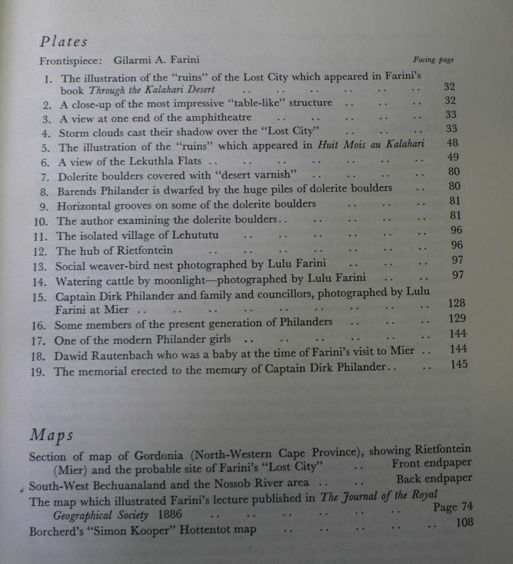 The Kalahari and its lost city by A.J. Clement