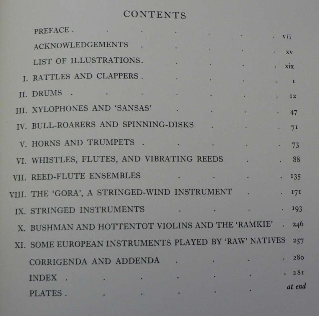 The musical instruments of the native races of South Africa by Percival R. Kirby