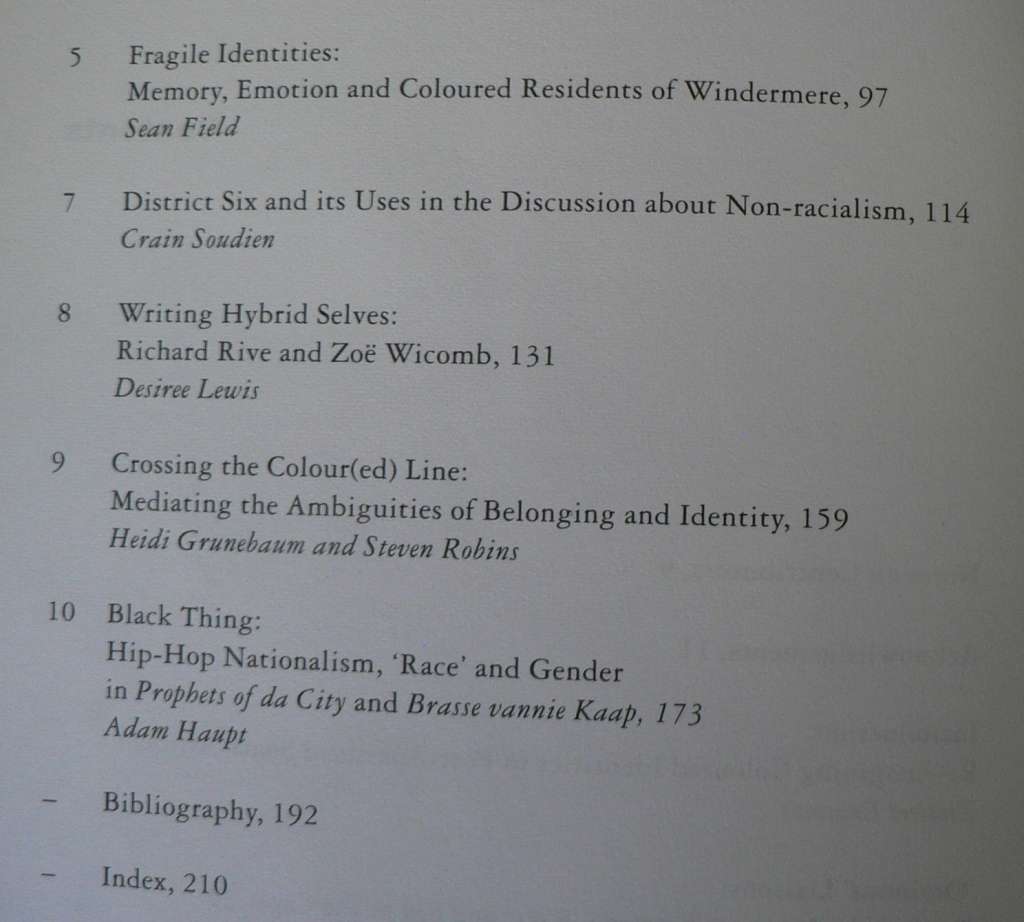 Coloured by history, shaped by place(Coloured identity in Cape Town)