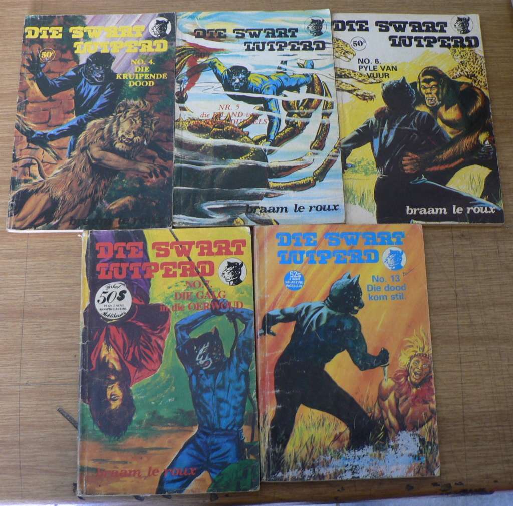 5 x Die Swart Luiperd-reeks deur Braam le Roux(Sirkel-lot 1)
