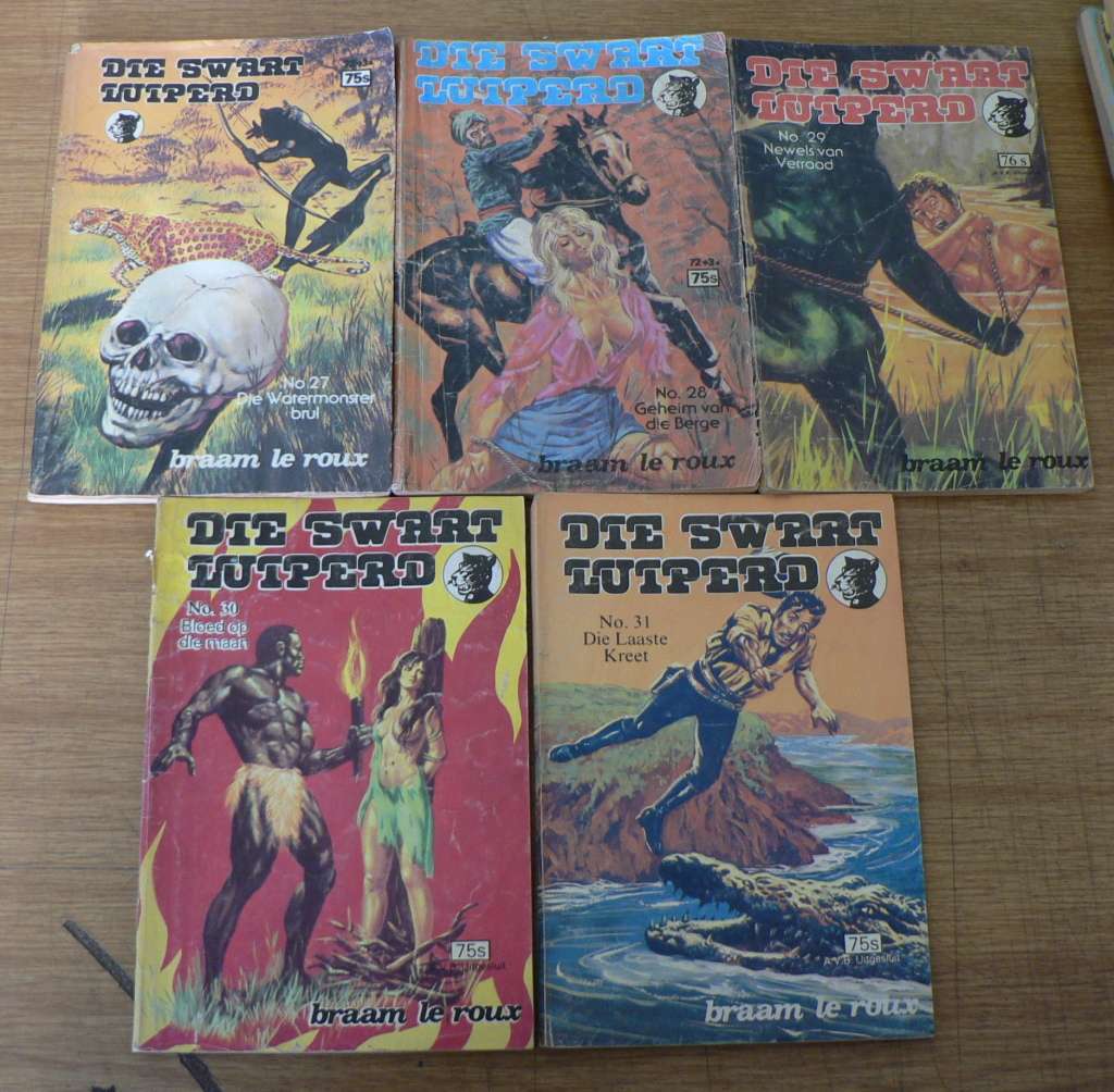 5 x Die Swart Luiperd-reeks deur Braam le Roux(Sirkel-lot 3)