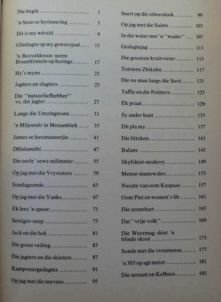 Fonteintjies langs my geweerpad deur Lucas Potgieter (jagboek in Afrikaans)