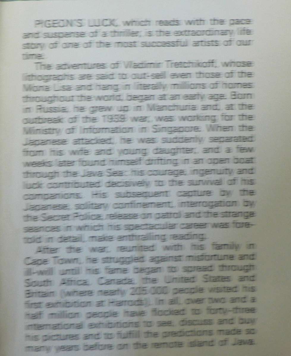 Pigeon`s Luck, Tretchikoff(SA Art book)