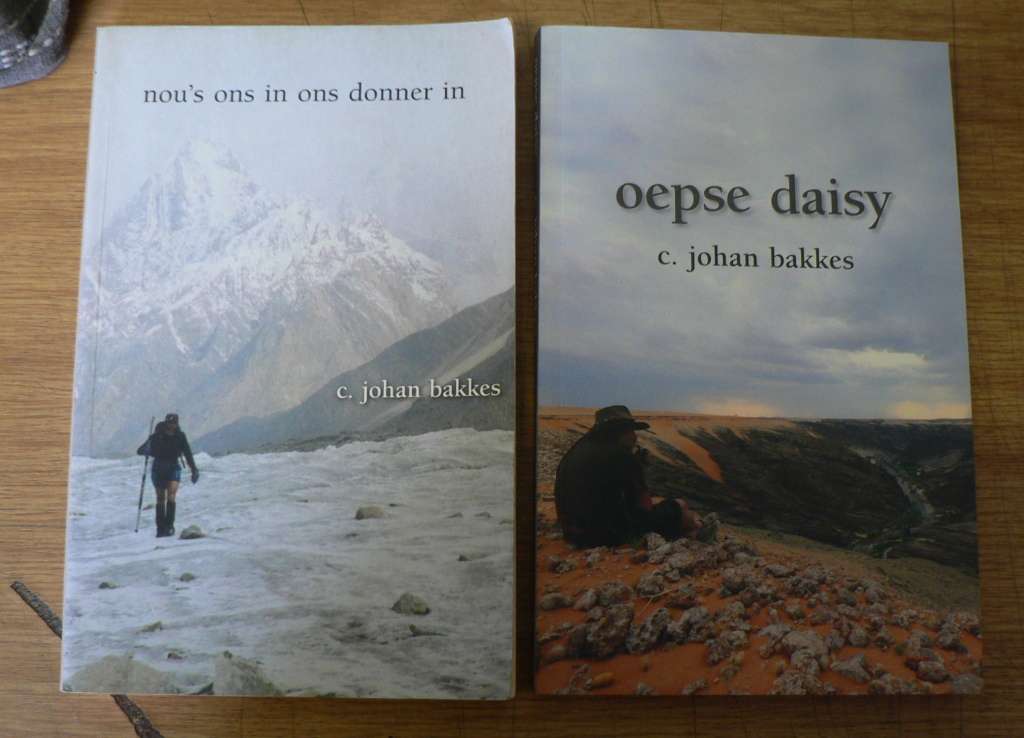 2 x C. Johan Bakkes reisboeke in Afrikaans