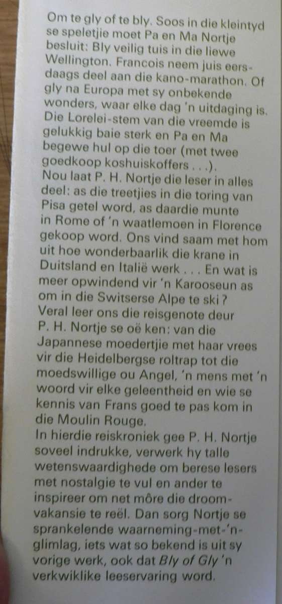 Bly of Gly deur P.H.Nortje