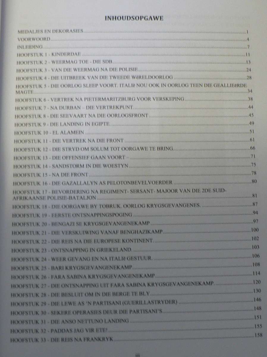 Voorwaarts Mars deur Hanlie van Straaten (WWII herinneringe van Fred Geldenhuis, baie skaars)