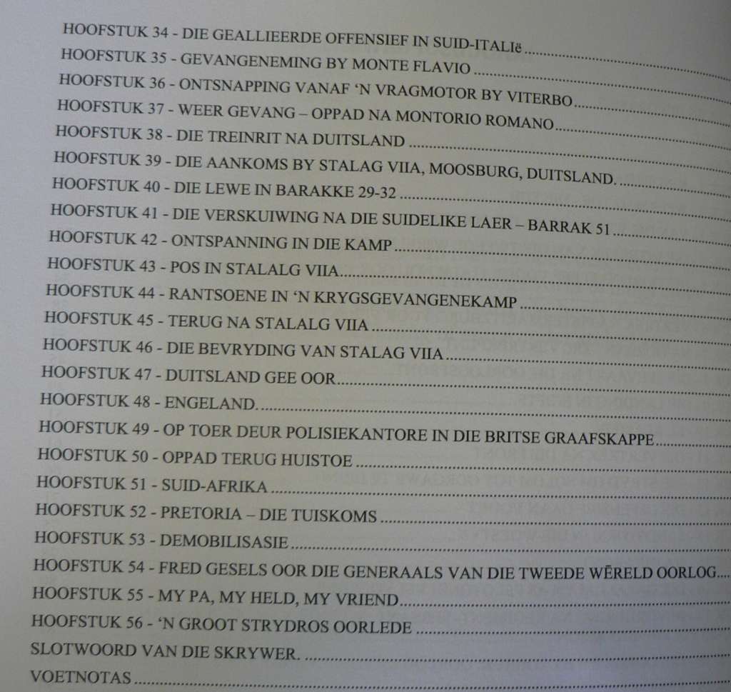 Voorwaarts Mars deur Hanlie van Straaten (WWII herinneringe van Fred Geldenhuis, baie skaars)