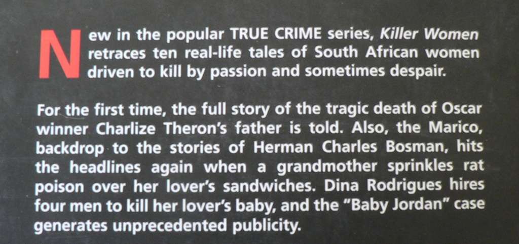 Killer Women by Chris Karsten(SA true crime)