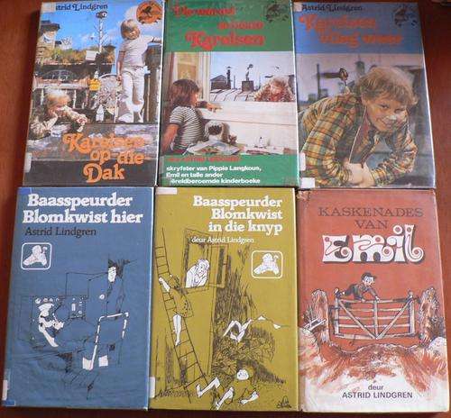 Astrid Lindgrin in Afrikaans x 6(Keinhond stock clearance)