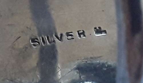 A vintage solid silver and enamel `Durham Castle` ring.