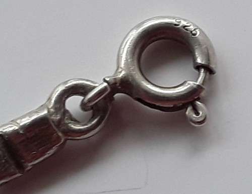 Vintage sterling silver bead bracelet. Stamped: 925