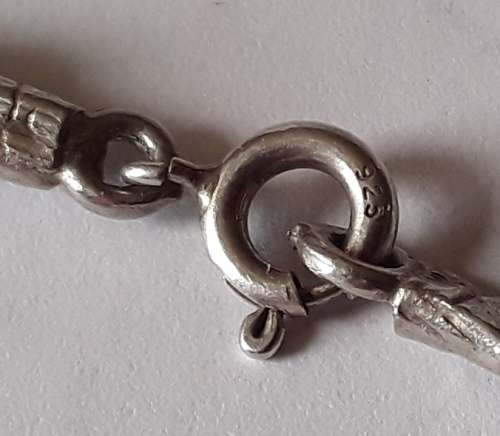 Vintage sterling silver bead bracelet. Stamped: 925