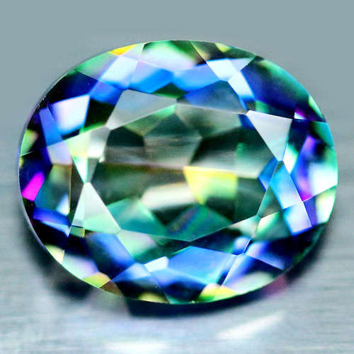 ### 3.71 CT AAA! NATURAL MULTICOLOR MYSTIC AFRICA QUARTZ OVAL ###