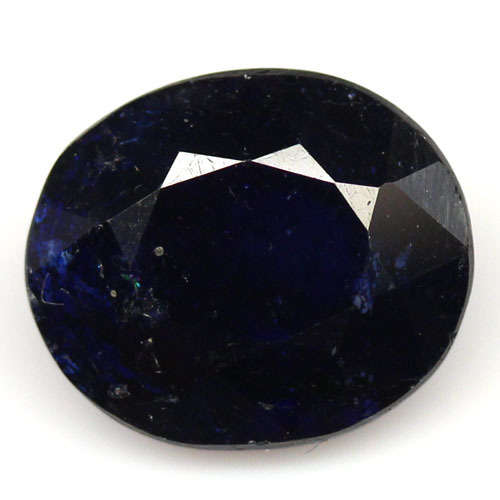 ### 10.71 CT NATURAL! DEEP BLUE MADAGASCAR SAPPHIRE GLASS FILLED OVAL ###