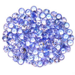 R1 START - 4.23ct. - 149 PIECES - DIAMOND CUT BLUE PURPLE TANZANITE 1.8MM.LOT - ADD SOME BLING !!!!!