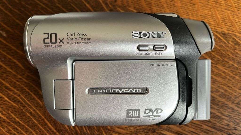 Sony Handy Cam in a Bag with Paperwork