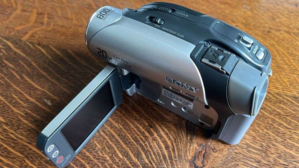 Sony Handy Cam in a Bag with Paperwork