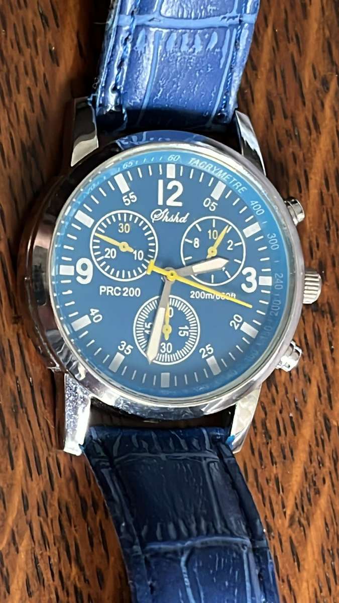 Fashion Watch - Blue and Silver, details below