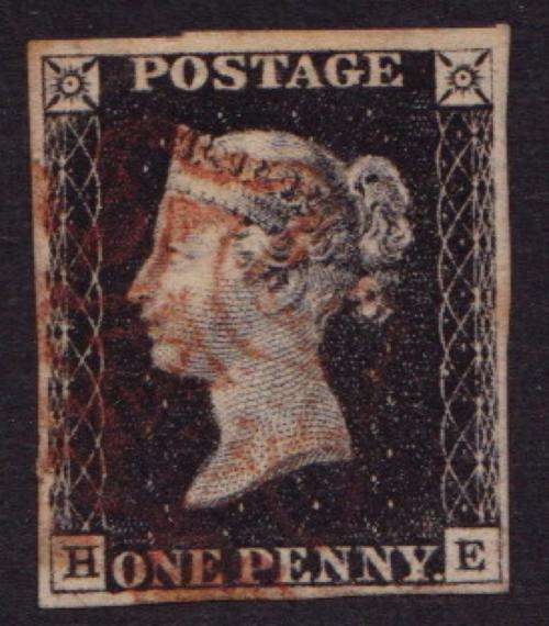PENNY BLACK - Four-margined copy - FINE USED