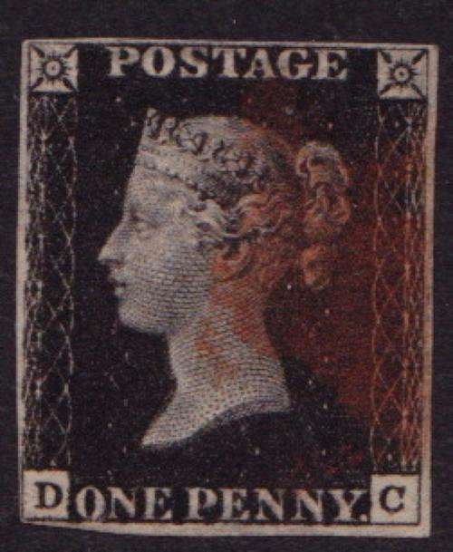 PENNY BLACK - Four-margined copy - FINE USED