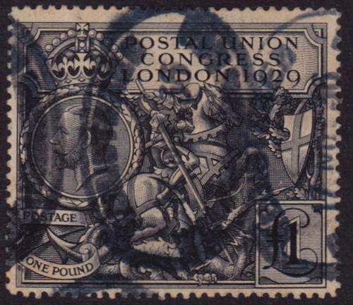 GB 1929 PUC POUND - FINE USED - POPULAR AND SOUGHT AFTER STAMP R6200