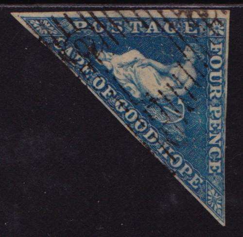 COGH DE LA RUE FOUR PENNY -  Blue - VERY FINE USED - SACC 15a R750