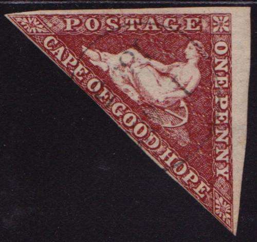 COGH DE LA RUE ONE PENNY DEEP BROWN RED - SACC 14a R3500