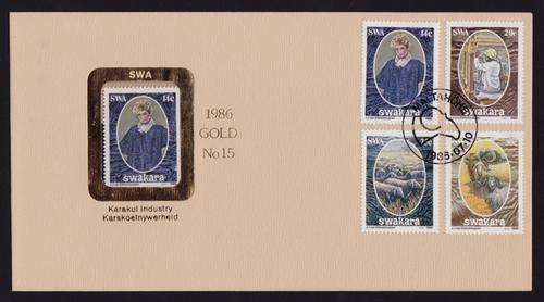 SWA GOLD FDC #15 - LIMITED EDITION #110 OUT OF ONLY 150 ISSUED
