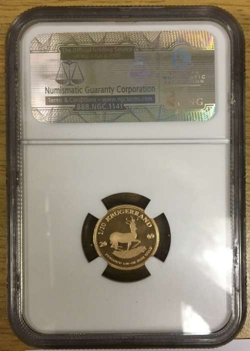 2009 1/10th oz Kruger Rand NGC Graded PF70 Ultra Cameo