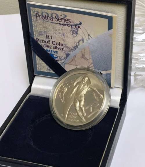 2002 PROTEA SERIES SOCCER R1.00 PROOF