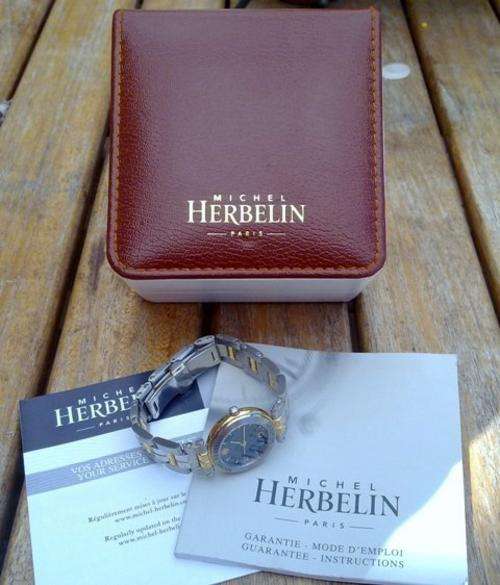 MICHEL HERBELIN NEWPORT MARINE LADIES WATCH  **R1 NO RESERVE**