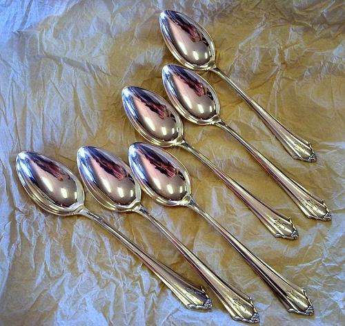 VINTAGE SILVER TEASPOONS - BSF800