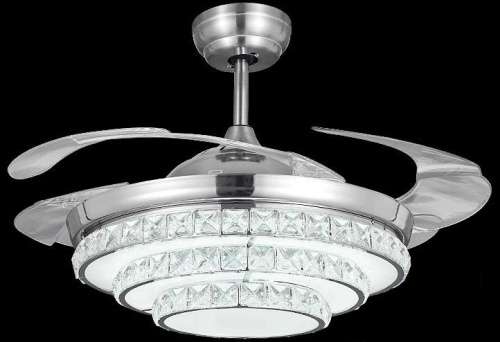 Retracable Blade Ceiling Fan with LED Light