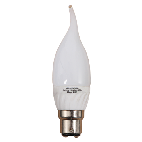BULB LED 103 BRIGHT STAR 4.5W CANDLE WARM WHITE B22