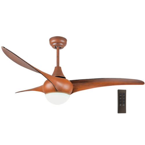 CEILING FAN 3 BLADES 132CM FCF048 WOOD REMOTE BRIGHT STAR