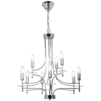 CHANDELIER 5 LIGHT CH663/9 CHROME BRIGHT STAR