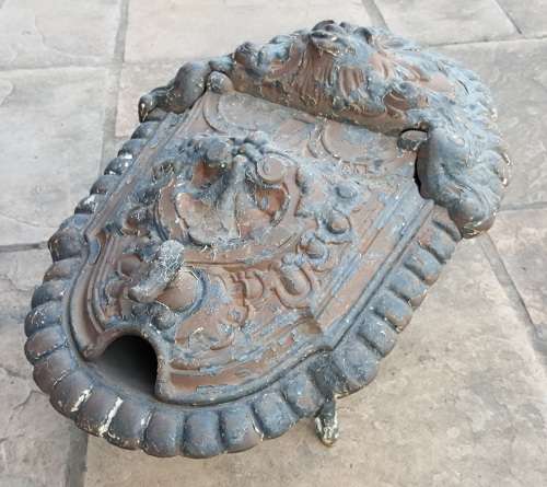 Antique Cast Iron Coal Scuttle, by JBA Godin (1817-1889).
