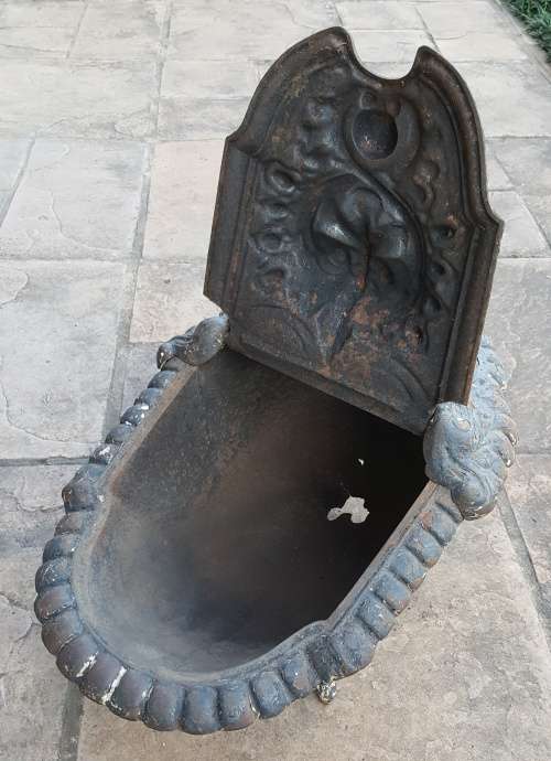 Antique Cast Iron Coal Scuttle, by JBA Godin (1817-1889).