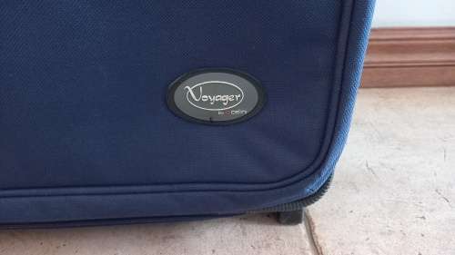Cellini Suitcase Voyager in blue durable material.