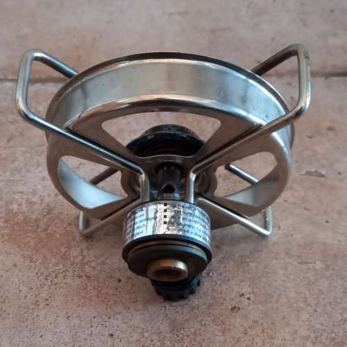 Coleman mini gas back-packing stove.