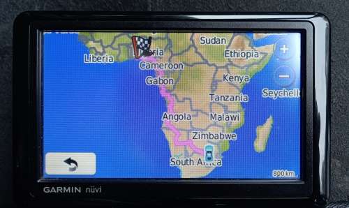 Garmin nüvi GPS model 1410, with additional Tracks4Africa micro SD card 1310.02