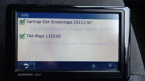 Garmin nüvi GPS model 1410, with additional Tracks4Africa micro SD card 1310.02