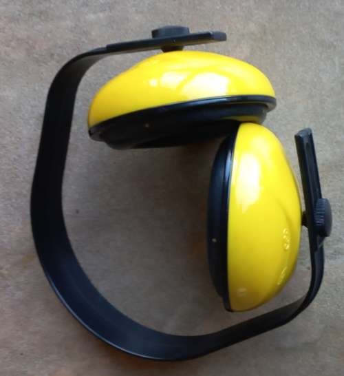 Set of 2 ear muff protection head sets.