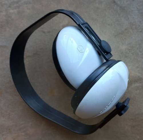Set of 2 ear muff protection head sets.