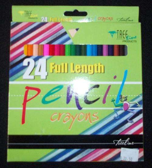Treeline Full Length Color Crayon Pencils, 24's