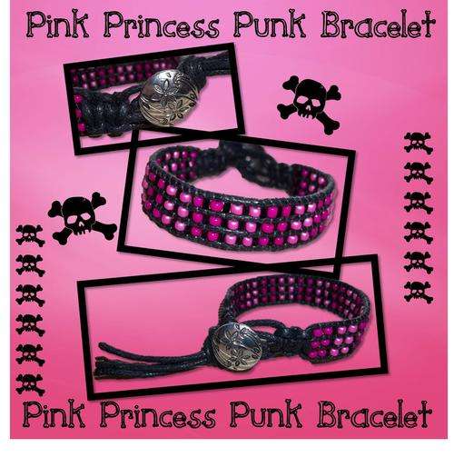 PINK PRINCESS PUNK BRACELET