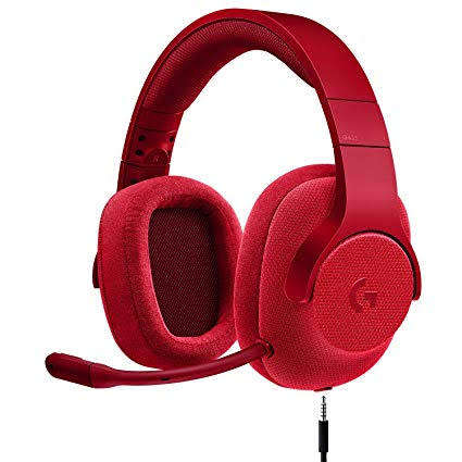 logitech G433 Gaming Headset Red