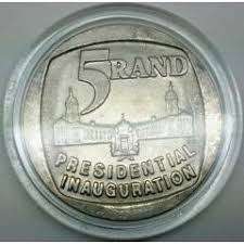 1994 Encapsulated Mandela R5 Coins