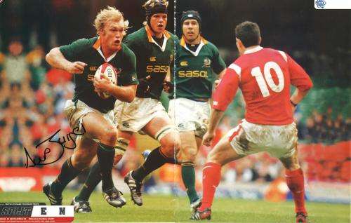 Originally signed Picture of Schalk Burger